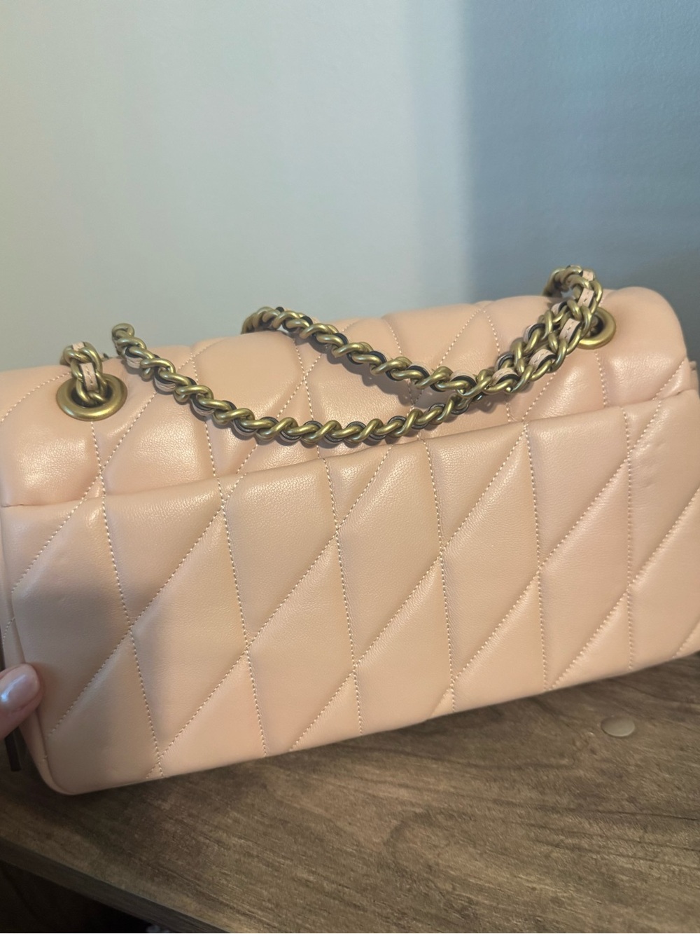 COACH Quilted Tabby 26 Shoulder Bag - Cream - Picture 5 of 16